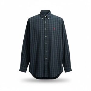 Ralph Lauren Yarmouth Button Down Shirt Mens 16 1/2-35 Long‎ Sleeve Plaid